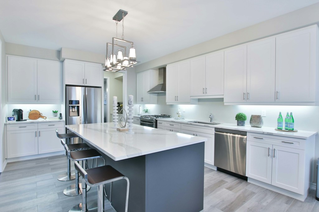 Kitchen contractor in Chandler installing new cabinetry and countertops